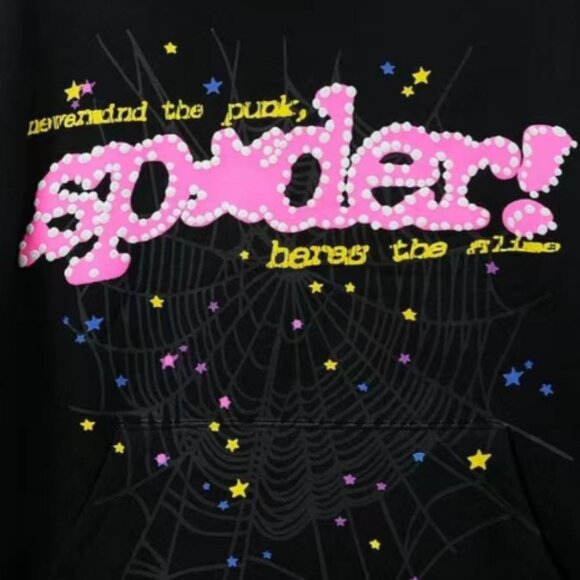 Sp5der hoodies black v2 - Picture 1 of 4